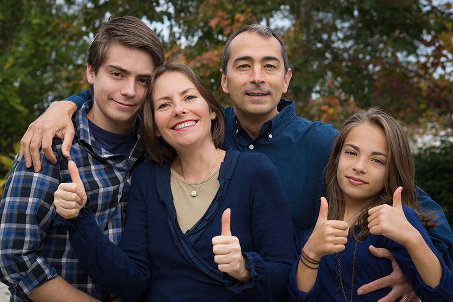 famille au complet